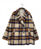 larutaラルータ）の古着「シャギーミドルコート」｜ベージュ