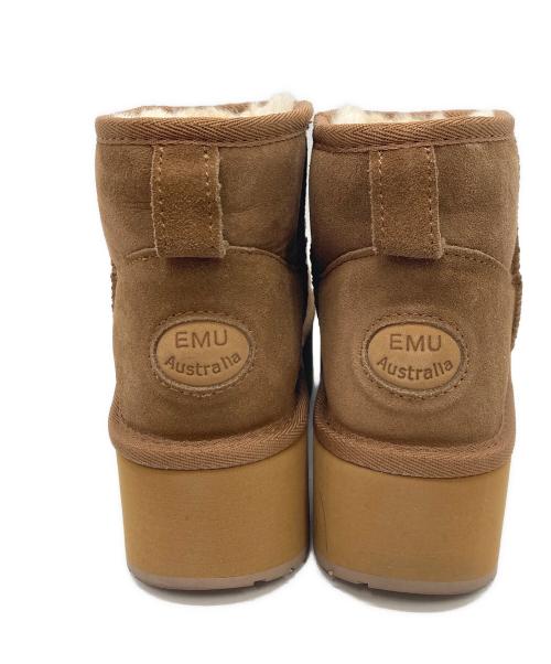 emu（エミュー）emu (エミュー) Stinger Micro Flatform ムートンブーツ W13082 ブラウン サイズ:23cmの古着・服飾アイテム