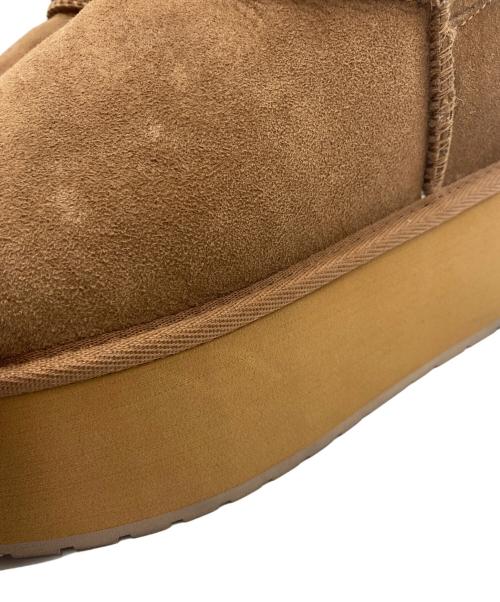 emu（エミュー）emu (エミュー) Stinger Micro Flatform ムートンブーツ W13082 ブラウン サイズ:23cmの古着・服飾アイテム