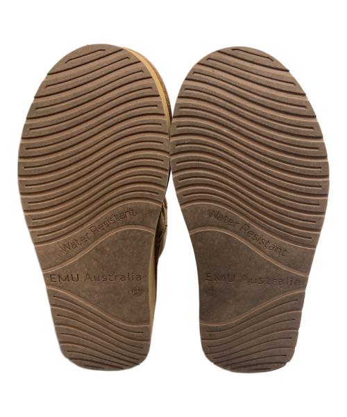 emu（エミュー）emu (エミュー) Stinger Micro Flatform ムートンブーツ W13082 ブラウン サイズ:23cmの古着・服飾アイテム