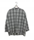 HUISハウス）の古着「チェックシャツ」｜グレー