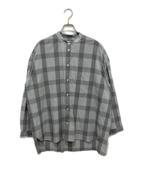 HUIS（ハウス）HUIS (ハウス) チェックシャツ グレー サイズ:Fの古着・服飾アイテム
