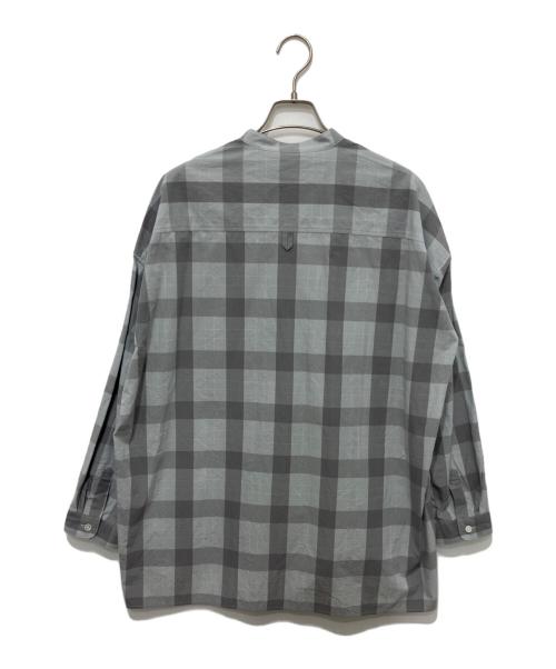 HUIS（ハウス）HUIS (ハウス) チェックシャツ グレー サイズ:Fの古着・服飾アイテム