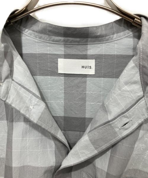 HUIS（ハウス）HUIS (ハウス) チェックシャツ グレー サイズ:Fの古着・服飾アイテム