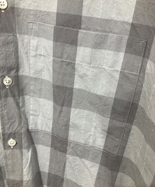 HUIS（ハウス）HUIS (ハウス) チェックシャツ グレー サイズ:Fの古着・服飾アイテム