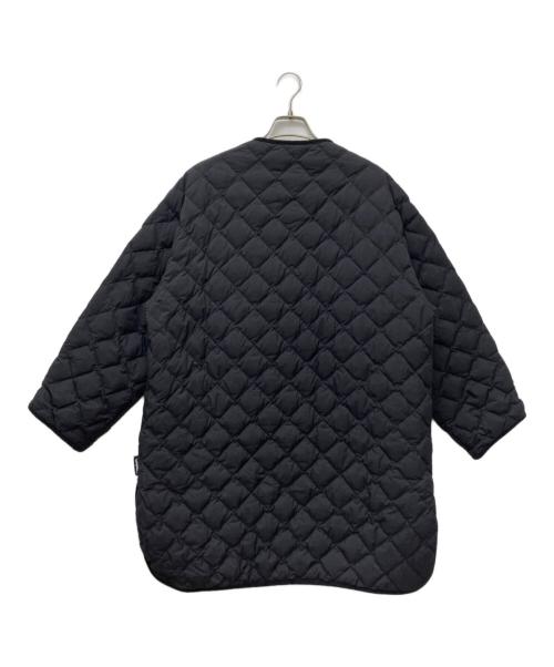 Gymphlex（ジムフレックス）Gymphlex (ジムフレックス) キルティングコート　ナイロンタフタ キルトダウン カラーレスコート ブラック サイズ:14の古着・服飾アイテム