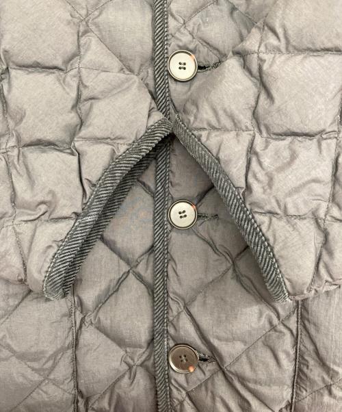 Gymphlex（ジムフレックス）Gymphlex (ジムフレックス) キルティングコート　ナイロンタフタ キルトダウン カラーレスコート ブラック サイズ:14の古着・服飾アイテム