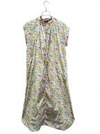 ne quittez pasヌキテパ）の古着「総柄ワンピース/Liberty Print Shirring Sleeveless Dress/リバティプリント シャーリング スリーブレス ドレス」｜マルチカラー