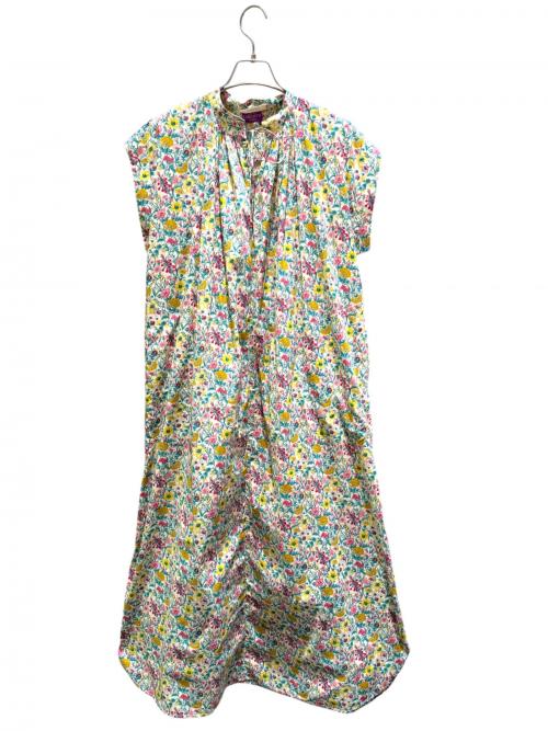 ne quittez pas（ヌキテパ）ne quittez pas (ヌキテパ) 総柄ワンピース/Liberty Print Shirring Sleeveless Dress/リバティプリント シャーリング スリーブレス ドレス マルチカラー サイズ:Ｍの古着・服飾アイテム