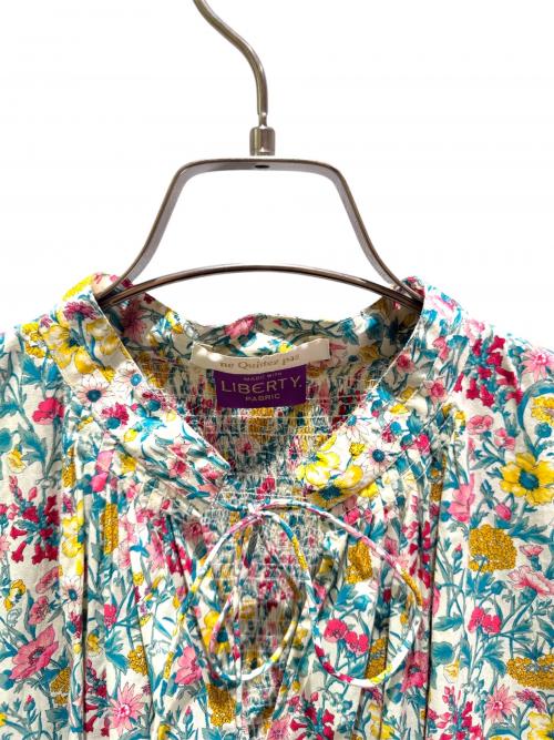 ne quittez pas（ヌキテパ）ne quittez pas (ヌキテパ) 総柄ワンピース/Liberty Print Shirring Sleeveless Dress/リバティプリント シャーリング スリーブレス ドレス マルチカラー サイズ:Ｍの古着・服飾アイテム