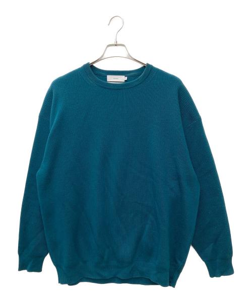 Graphpaper（グラフペーパー）Graphpaper (グラフペーパー) High Density Crew Neck Knit　GM233-80062C グリーン サイズ:Ｆの古着・服飾アイテム