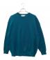 Graphpaper（グラフペーパー）の古着「High Density Crew Neck Knit　GM233-80062C」｜グリーン