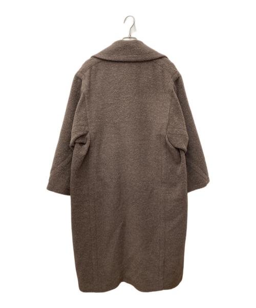 IENA LA BOUCLE（イエナ ラ ブークル）IENA LA BOUCLE (イエナ ラ ブークル) アルパカシャギー オーバーコート ブラウン サイズ:36の古着・服飾アイテム