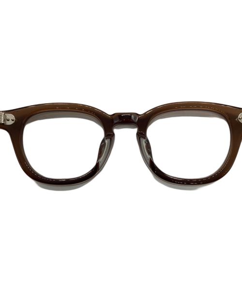 julius tart optical（ジュリアス タート オプティカル）julius tart optical (ジュリアス タート オプティカル) 眼鏡 ブラウンの古着・服飾アイテム