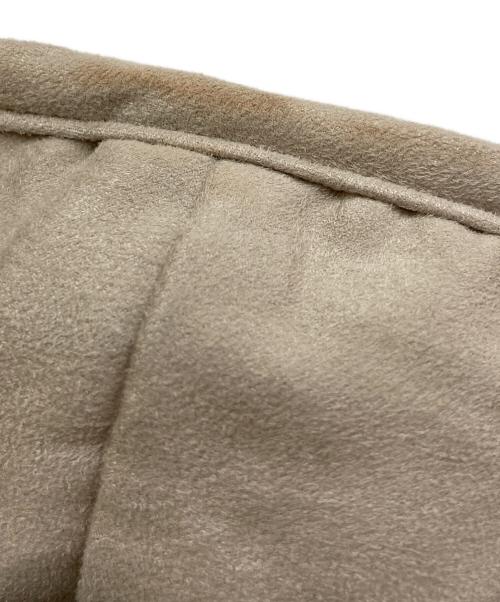 THREE DOTS（スリードッツ）THREE DOTS (スリードッツ) upcycled eco fur hoodie blouson グレー サイズ:40の古着・服飾アイテム