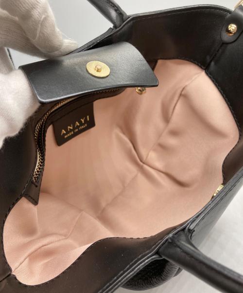 ANAYI（アナイ）ANAYI (アナイ) コンビトートバッグ ブラックの古着・服飾アイテム