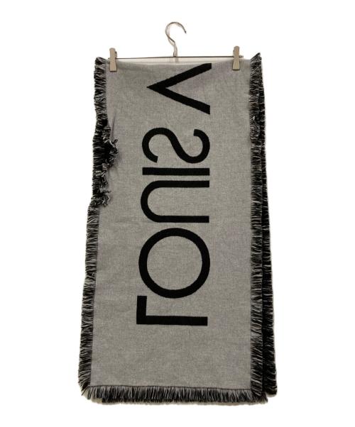 LOUIS VUITTON（ルイ ヴィトン）LOUIS VUITTON (ルイ ヴィトン) カシミヤウールストール ブラック×グレーの古着・服飾アイテム
