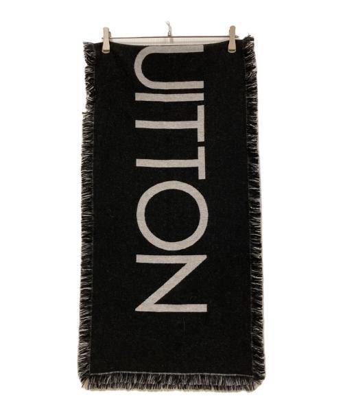 LOUIS VUITTON（ルイ ヴィトン）LOUIS VUITTON (ルイ ヴィトン) カシミヤウールストール ブラック×グレーの古着・服飾アイテム