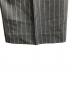 中古・古着 SHIKITARI (シキタリ) STRIPE FLARE SLACKS グレー×ホワイト サイズ:-：10000円