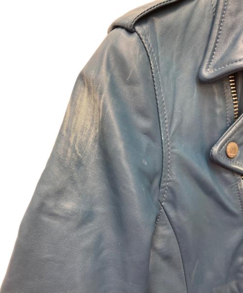 glamb（グラム）glamb (グラム) ダブルライダースジャケット ブルー サイズ:1の古着・服飾アイテム