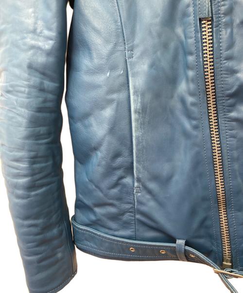 glamb（グラム）glamb (グラム) ダブルライダースジャケット ブルー サイズ:1の古着・服飾アイテム