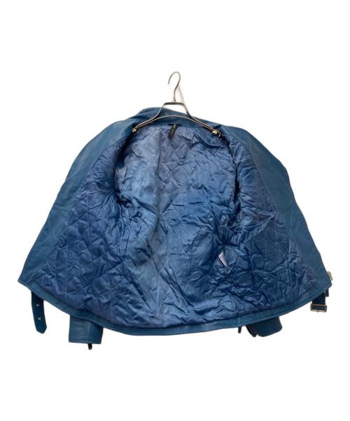 glamb（グラム）glamb (グラム) ダブルライダースジャケット ブルー サイズ:1の古着・服飾アイテム