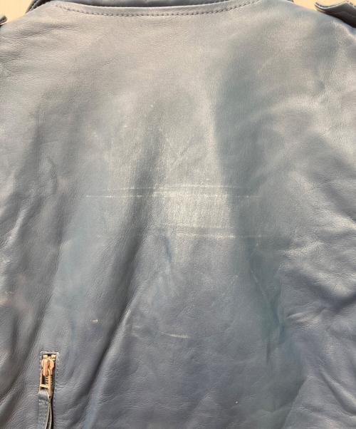 glamb（グラム）glamb (グラム) ダブルライダースジャケット ブルー サイズ:1の古着・服飾アイテム