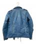 glamb (グラム) ダブルライダースジャケット ブルー サイズ:1：6000円