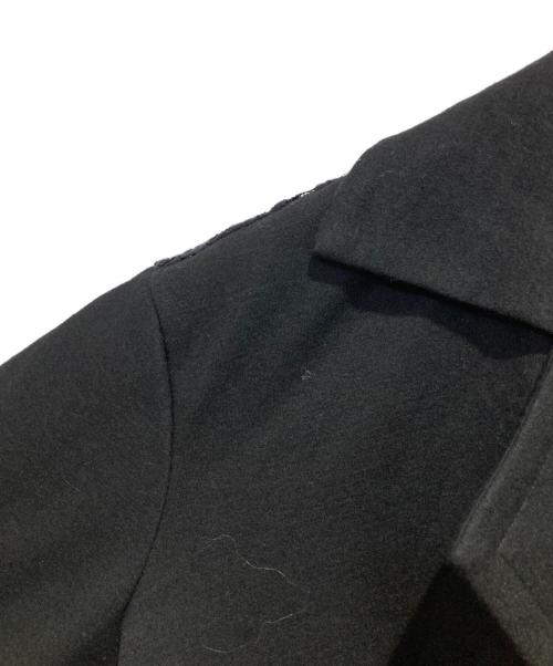 yohji yamamoto+noir（ヨウジヤマモトプリュスノアール）yohji yamamoto+noir (ヨウジヤマモトプリュスノアール) レース切替ウールジャケット ブラック サイズ:2の古着・服飾アイテム