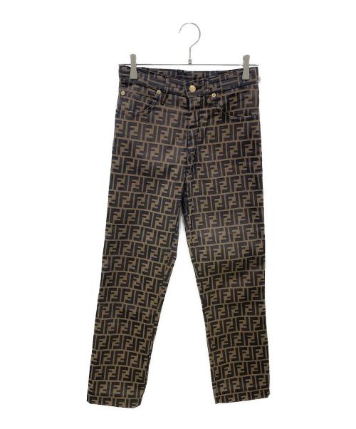 FENDI（フェンディ）FENDI (フェンディ) ズッカ柄パンツ ブラウン サイズ:29の古着・服飾アイテム