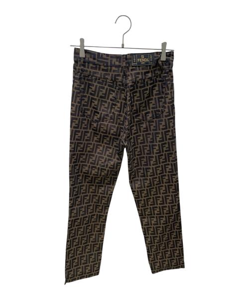 FENDI（フェンディ）FENDI (フェンディ) ズッカ柄パンツ ブラウン サイズ:29の古着・服飾アイテム