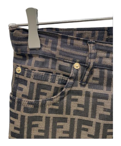 FENDI（フェンディ）FENDI (フェンディ) ズッカ柄パンツ ブラウン サイズ:29の古着・服飾アイテム