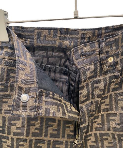 FENDI（フェンディ）FENDI (フェンディ) ズッカ柄パンツ ブラウン サイズ:29の古着・服飾アイテム