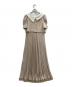 HER LIP TO (ハーリップトゥ) Butterfly Collar Pleated Dress ベージュ サイズ:M：13000円