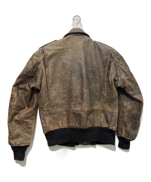 Schott（ショット）Schott (ショット) A2レザーフライトジャケット ブラウン サイズ:40の古着・服飾アイテム