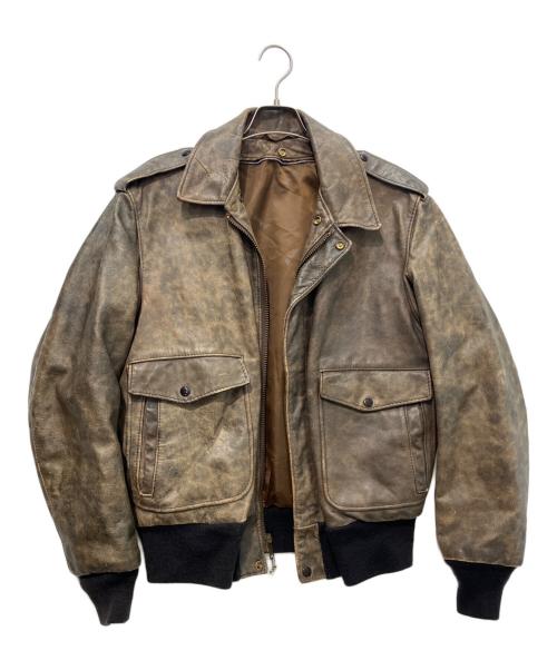 Schott（ショット）Schott (ショット) A2レザーフライトジャケット ブラウン サイズ:40の古着・服飾アイテム