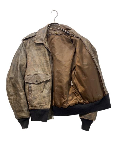 Schott（ショット）Schott (ショット) A2レザーフライトジャケット ブラウン サイズ:40の古着・服飾アイテム