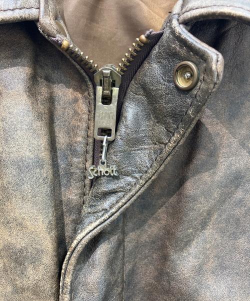 Schott（ショット）Schott (ショット) A2レザーフライトジャケット ブラウン サイズ:40の古着・服飾アイテム