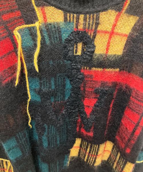 J.W.ANDERSON（ジェイダブリューアンダーソン）J.W.ANDERSON (ジェイダブリューアンダーソン) パッチワークモヘアニット ブラック サイズ:Ｓの古着・服飾アイテム