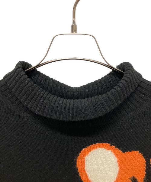 J.W.ANDERSON（ジェイダブリューアンダーソン）J.W.ANDERSON (ジェイダブリューアンダーソン) Multi Elephant Turtleneck Jumper ブラック サイズ:Mの古着・服飾アイテム