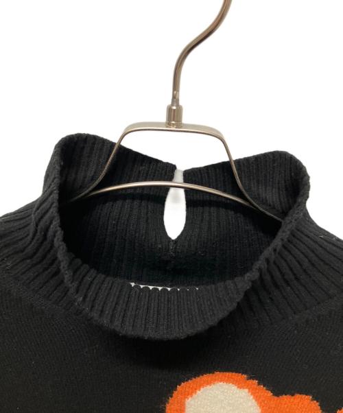 J.W.ANDERSON（ジェイダブリューアンダーソン）J.W.ANDERSON (ジェイダブリューアンダーソン) Multi Elephant Turtleneck Jumper ブラック サイズ:Mの古着・服飾アイテム