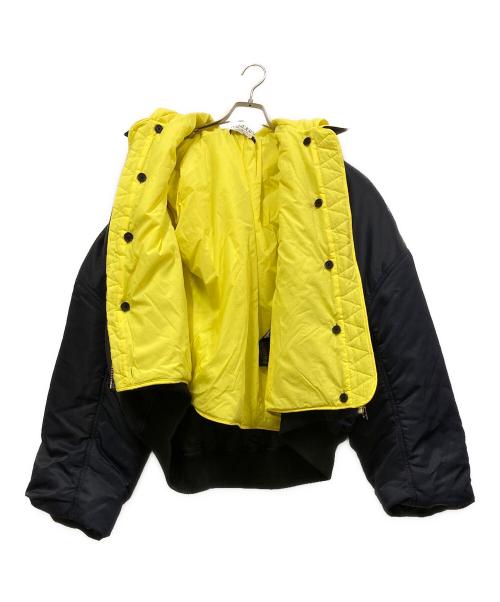 J.W.ANDERSON（ジェイダブリューアンダーソン）J.W.ANDERSON (ジェイダブリューアンダーソン) REAL SLEEP BOMBER JACKET ネイビー×イエロー サイズ:SIZE 38の古着・服飾アイテム