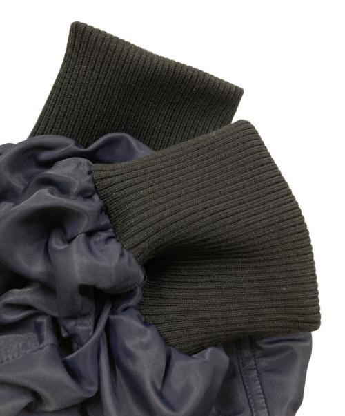 J.W.ANDERSON（ジェイダブリューアンダーソン）J.W.ANDERSON (ジェイダブリューアンダーソン) REAL SLEEP BOMBER JACKET ネイビー×イエロー サイズ:SIZE 38の古着・服飾アイテム