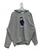POLO RALPH LAUREN×BEAMSポロ・ラルフローレン×ビームス）の古着「プルオーバーパーカー　ポロベア」｜グレー