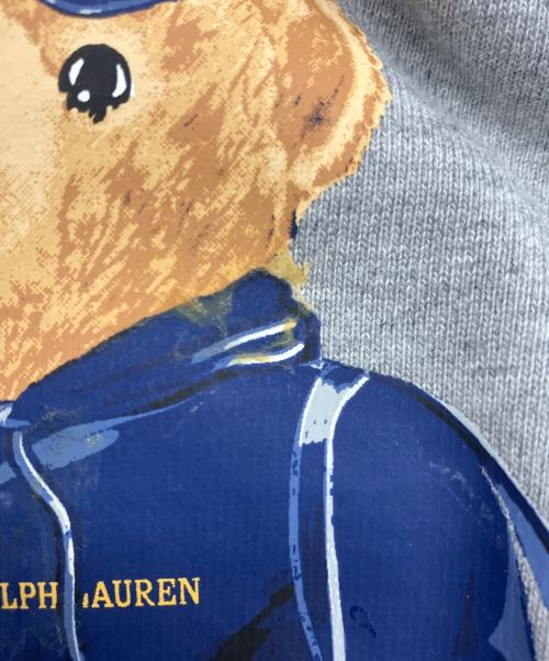 POLO RALPH LAUREN（ポロ・ラルフローレン）POLO RALPH LAUREN (ポロ・ラルフローレン) BEAMS (ビームス) プルオーバーパーカー　ポロベア グレー サイズ:XLの古着・服飾アイテム