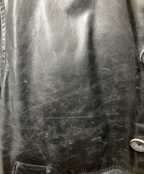 MAISON SPECIAL（メゾンスペシャル）MAISON SPECIAL (メゾンスペシャル) Buffalo Crack Leather Dress-Over Car Coat ブラック サイズ:SIZE0の古着・服飾アイテム
