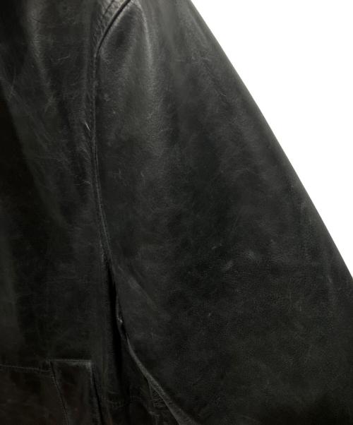 MAISON SPECIAL（メゾンスペシャル）MAISON SPECIAL (メゾンスペシャル) Buffalo Crack Leather Dress-Over Car Coat ブラック サイズ:SIZE0の古着・服飾アイテム