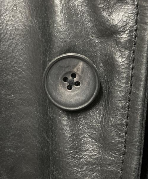 MAISON SPECIAL（メゾンスペシャル）MAISON SPECIAL (メゾンスペシャル) Buffalo Crack Leather Dress-Over Car Coat ブラック サイズ:SIZE0の古着・服飾アイテム