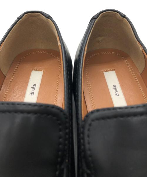anuke（アンヌーク）anuke (アンヌーク) Ecoleather Loafers ブラック サイズ:37の古着・服飾アイテム