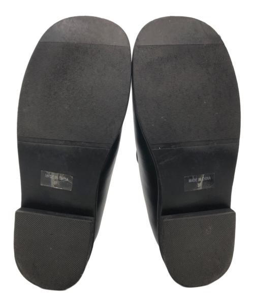 anuke（アンヌーク）anuke (アンヌーク) Ecoleather Loafers ブラック サイズ:37の古着・服飾アイテム